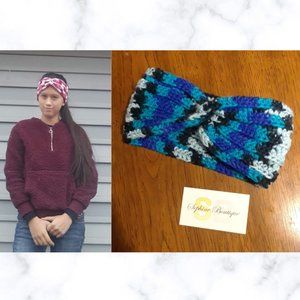 COPY - Sweetheart Blue Camo Headband